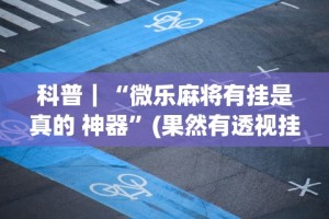 科普｜“微乐麻将有挂是真的 神器”(果然有透视挂)
