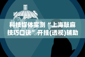 科技媒体实测“上海敲麻技巧口诀”开挂(透视)辅助