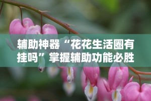 辅助神器“花花生活圈有挂吗”掌握辅助功能必胜规则
