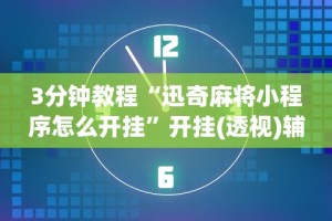 辅助神器“微乐划水麻将有挂吗”开挂(透视)辅助教程