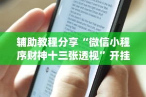 辅助教程分享“微信小程序财神十三张透视”开挂(透视)辅助教程