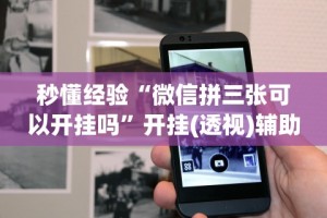 秒懂经验“微信拼三张可以开挂吗”开挂(透视)辅助教程