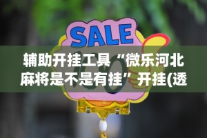 辅助开挂工具“微乐河北麻将是不是有挂”开挂(透视)辅助教程