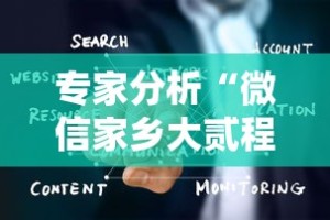专家分析“微信家乡大贰程序让你一直输”详细辅助透视