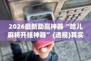 2026最新助赢神器“哈儿麻将开挂神器”(透视)其实确实有挂