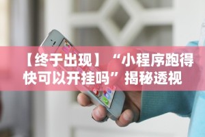 【终于出现】“小程序跑得快可以开挂吗”揭秘透视辅助万能挂用法