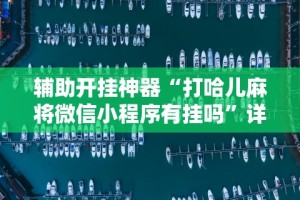 辅助开挂神器“打哈儿麻将微信小程序有挂吗”详细辅助教程分享