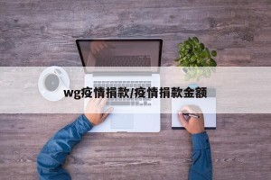 wg疫情捐款/疫情捐款金额