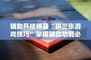 辅助开挂神器“拼三张游戏技巧”掌握辅助功能必胜规则