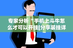 专家分析“手机上斗牛怎么才可以开挂[分享装挂详细步骤]