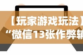【玩家游戏玩法】“微信13张作弊辅助软件有哪些”(详细透视教程)-知乎