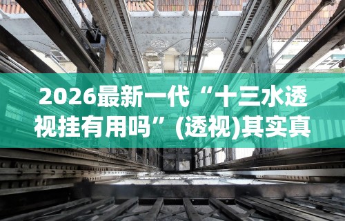 2026最新一代“十三水透视挂有用吗”(透视)其实真的有挂