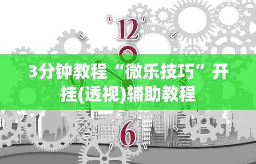 3分钟教程“微乐技巧”开挂(透视)辅助教程