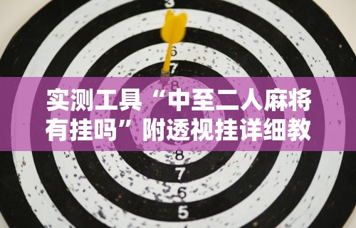 实测工具“中至二人麻将有挂吗”附透视挂详细教程