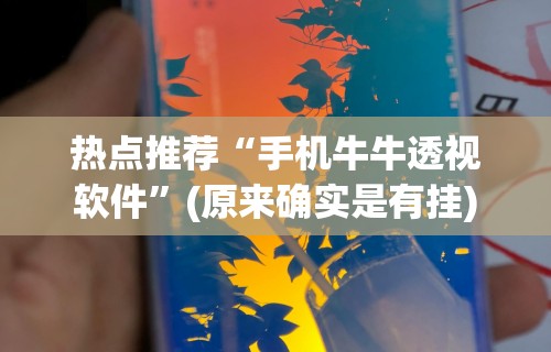热点推荐“手机牛牛透视软件”(原来确实是有挂)