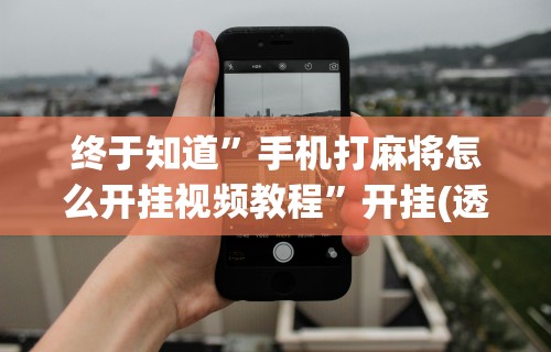 终于知道”手机打麻将怎么开挂视频教程”开挂(透视)辅助教程