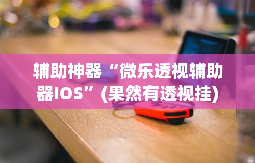 辅助神器“微乐透视辅助器IOS	”(果然有透视挂)