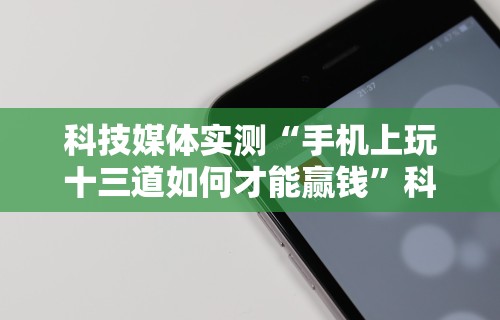 科技媒体实测“手机上玩十三道如何才能赢钱”科技辅助神器手机版