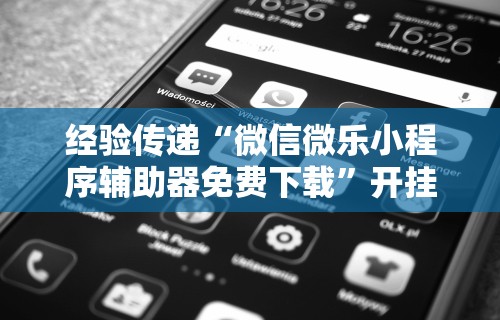 经验传递“微信微乐小程序辅助器免费下载”开挂辅助脚本+详细