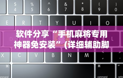 软件分享“手机麻将专用神器免安装”(详细辅助脚本)