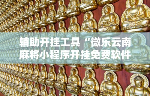 辅助开挂工具“微乐云南麻将小程序开挂免费软件”确实有挂
