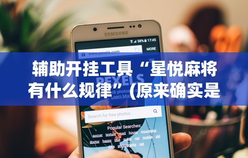 辅助开挂工具“星悦麻将有什么规律”(原来确实是有插件)