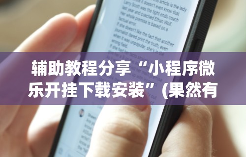 辅助教程分享“小程序微乐开挂下载安装	”(果然有透视挂)