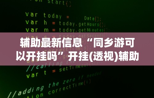 辅助最新信息“同乡游可以开挂吗”开挂(透视)辅助教程