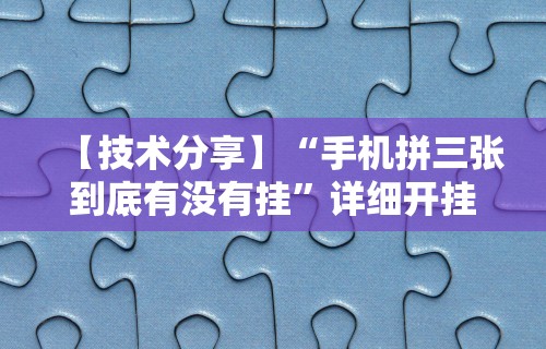 【玩家必看】“微乐贵阳麻将怎么开挂”开挂辅助教程