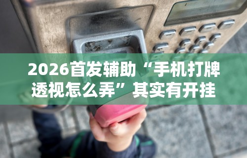 3分钟教程“微乐郑州麻将万能开挂器”原来可以开挂