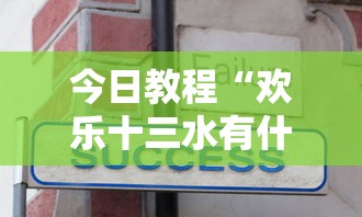 今日教程“欢乐十三水有什么技巧吗？”开挂安装教程